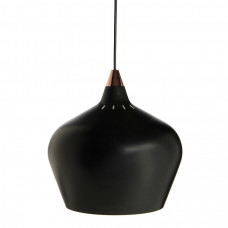 Лампа подвесная cohen small, 15х?16 см, черная матовая, черный шнур